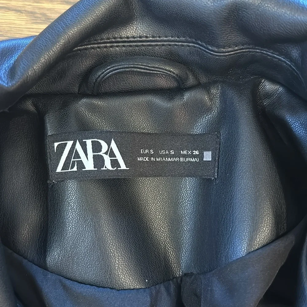 Zara Leather Jacket - Picture 2 of 3
